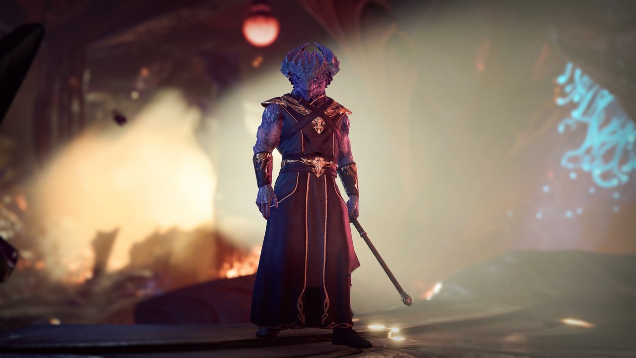 Baldur's Gate 3 screenshot of Gale in a cavern