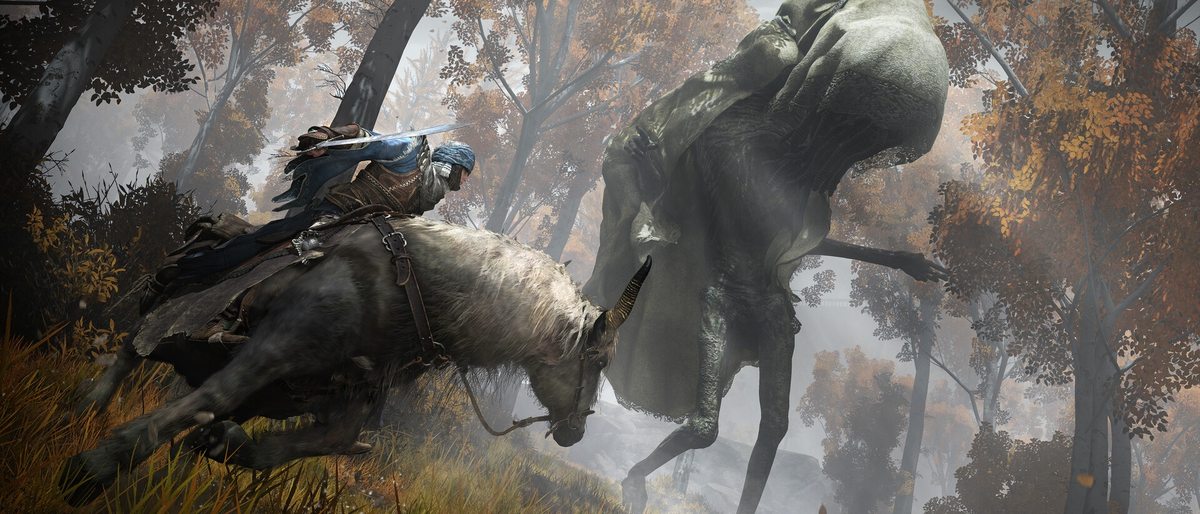 Official Elden Ring key art of the Tarnished before the Erdtree