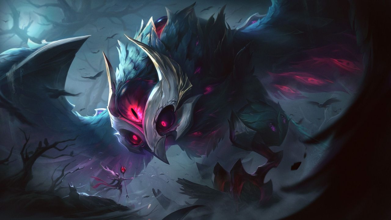 League of Legends splash art of Old God Anivia