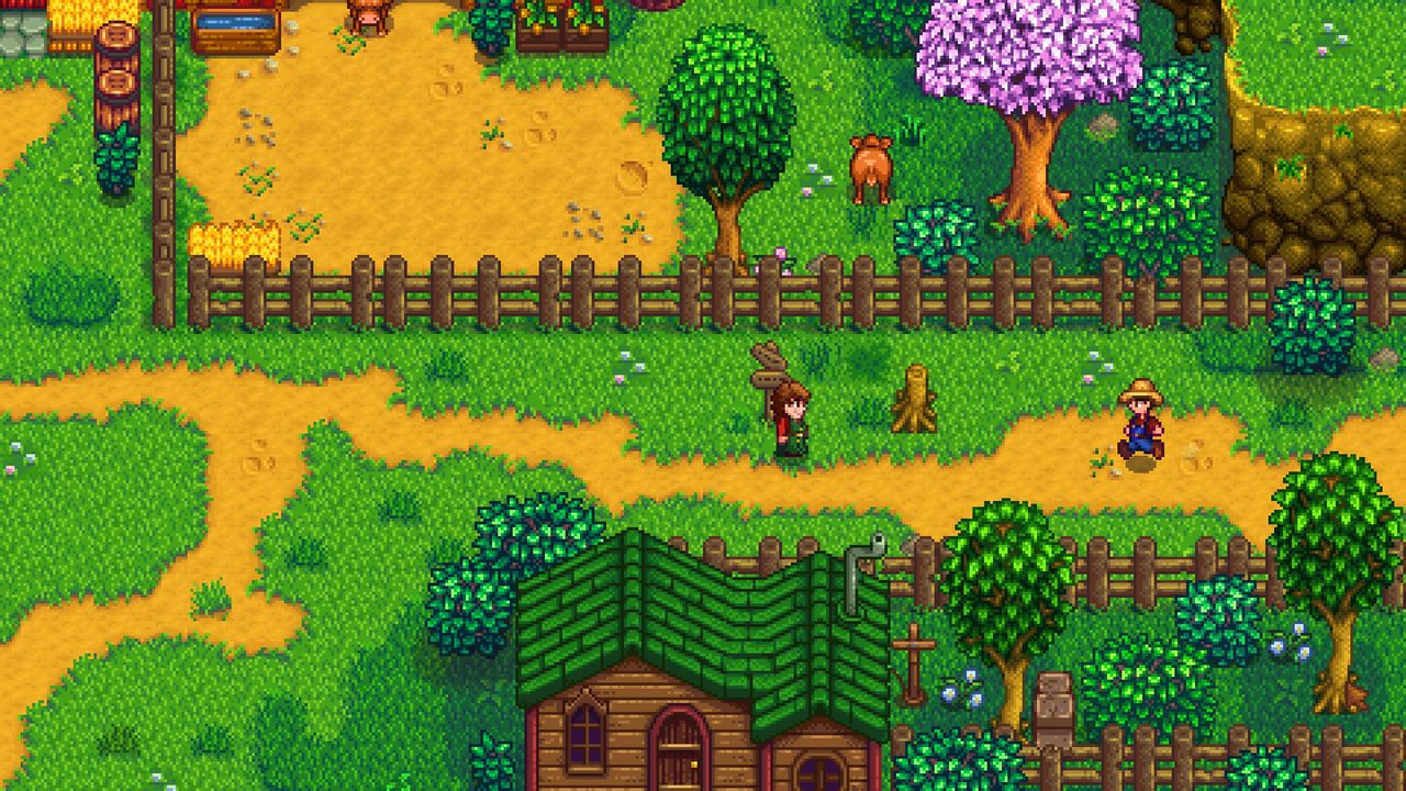 Stardew Valley screenshot of a spring farm