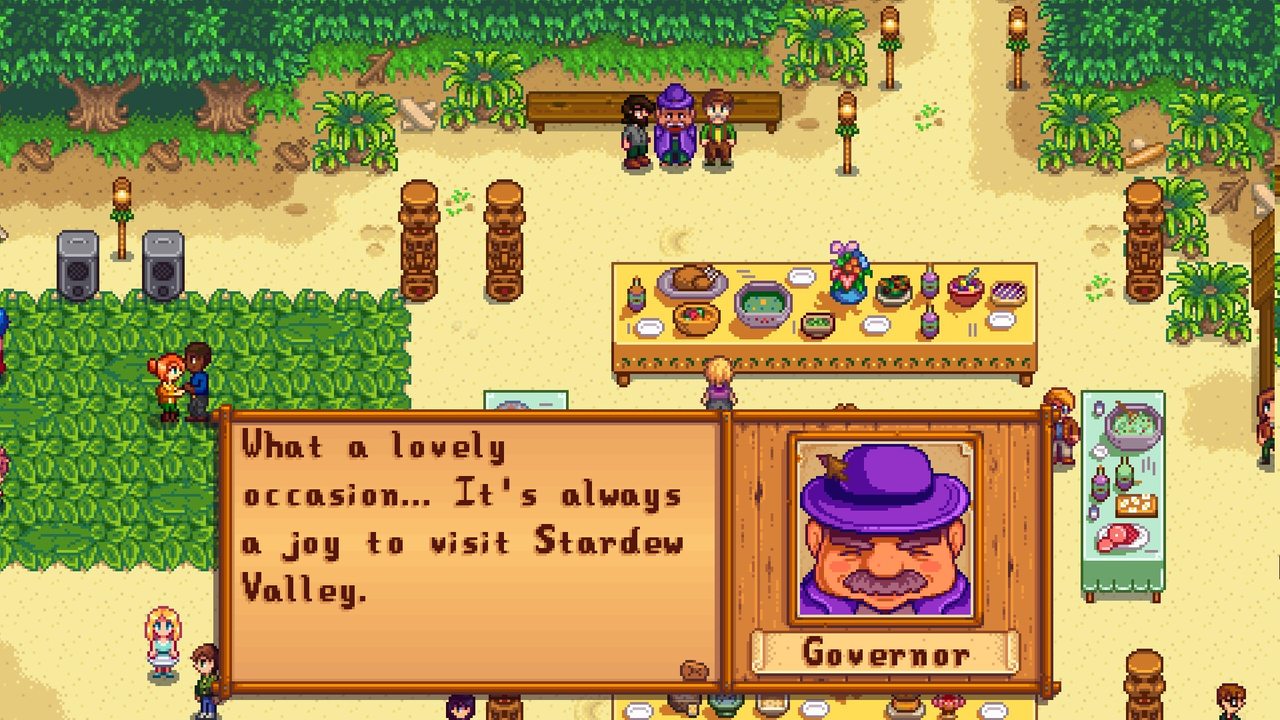 Stardew Valley screenshot of the Luau festival